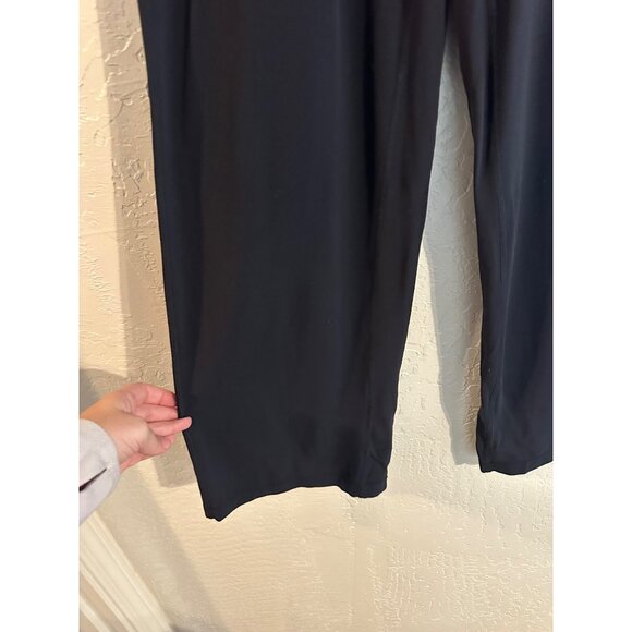 Lululemon Black Wide Leg Stretchy Waistband High Waisted Yoga Pants - Picture 3 of 10